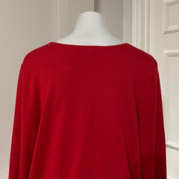 NWOT Lane Bryant Vibrant Red Sweater Size 18/20 - Picture 4 of 6